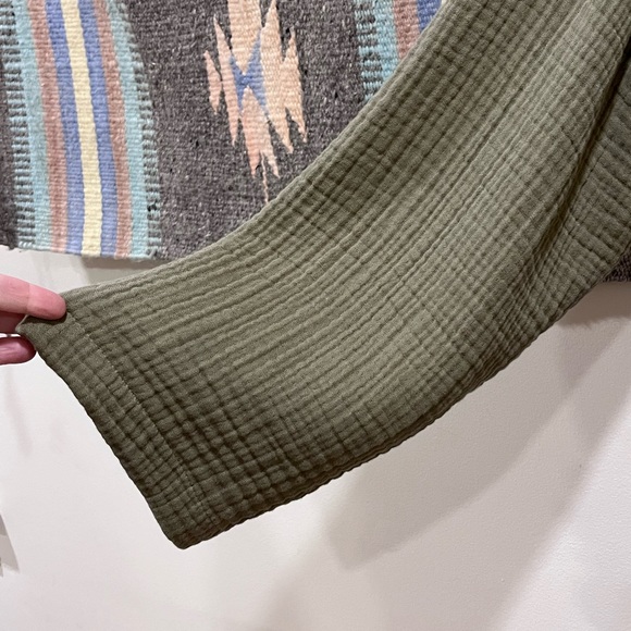 FIRM $ NWOT Parachute Cloud Cotton Gauze Robe Moss - Picture 4 of 8